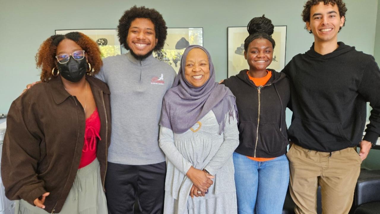 PREP scholars with Storer Lecturer Fatimah Jackson
