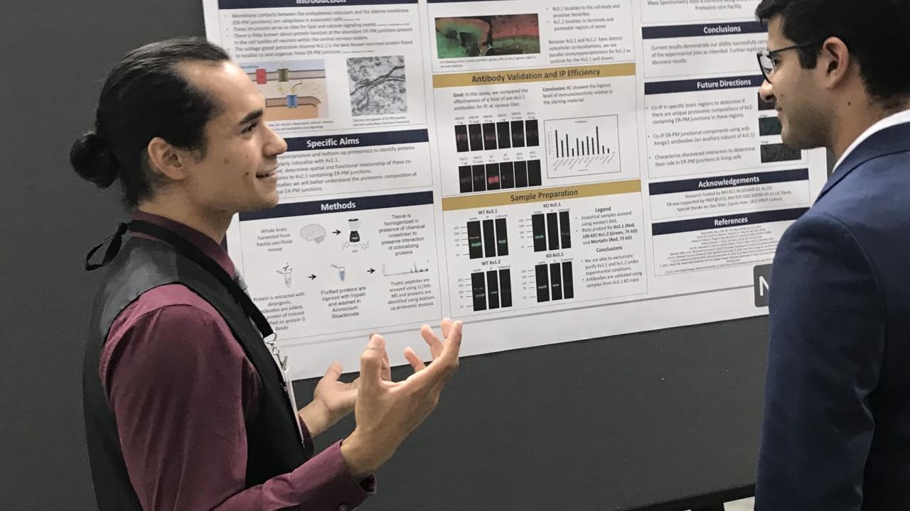Elijah at poster session