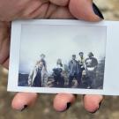 Photo of a polaroid group photo
